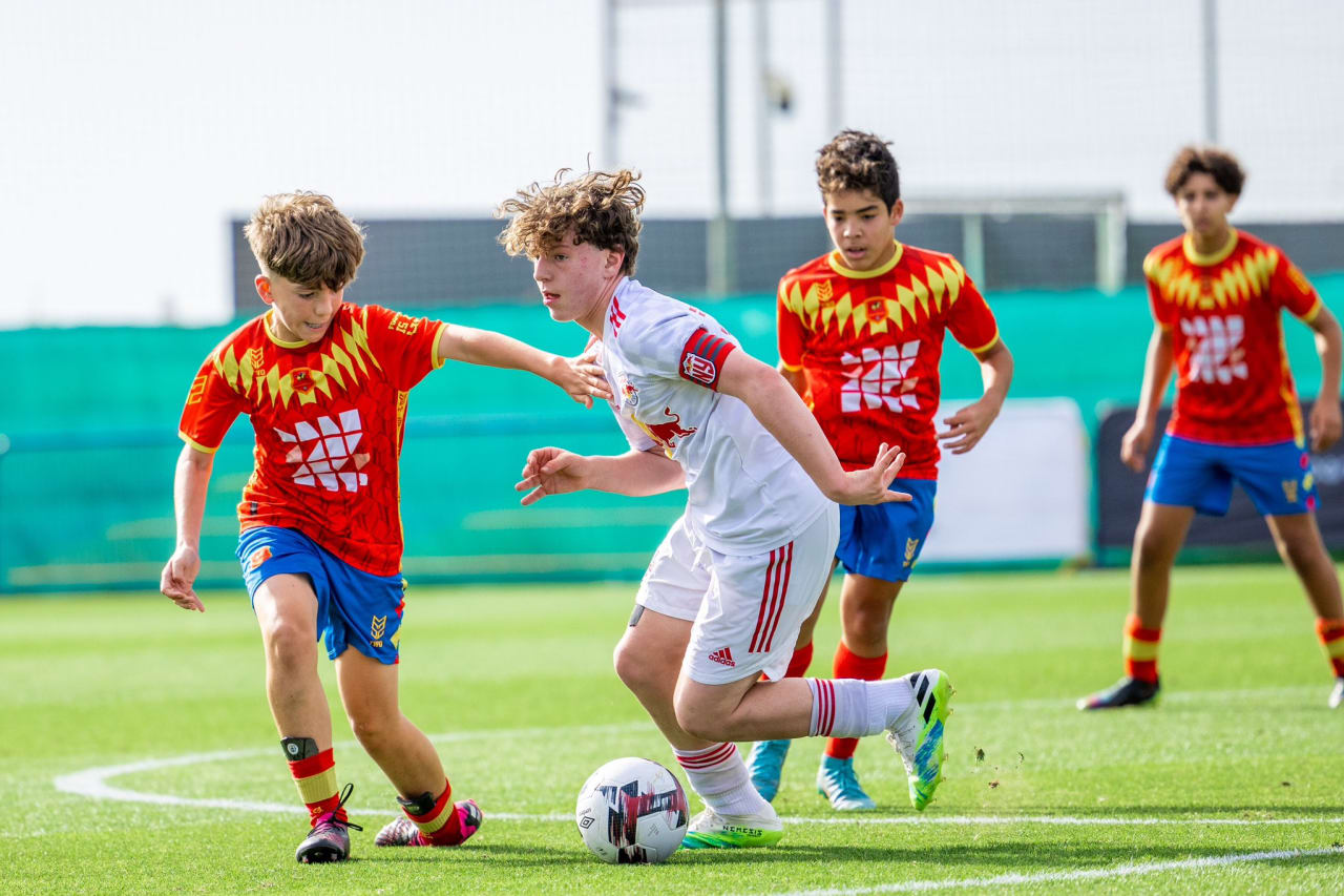Youth players in training